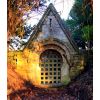 Archway in west wall of Devizes castle. It contains a Norman arch possibly from St. John's church.