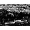 1960s aerial photo of Devizes Castle from the south. This shows the Market Square and exit of the railway tunnel