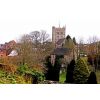 St, John's and St. Andrew's from the Castle grounds